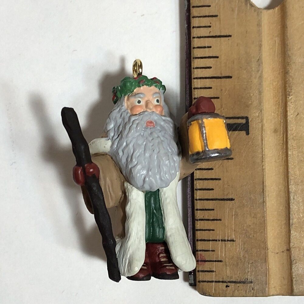 Vintage Hallmark Keepsake Ornament - Centuries of Santa 1996 Miniature in Box - Picture 9 of 13